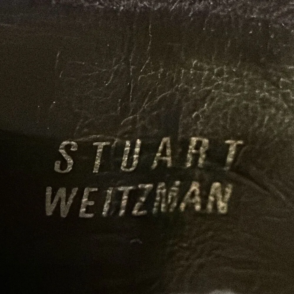 Stuart Weitzman Women's S251823 Suede Over The‎ Knee 5050 Boots Blue Sz 4.5M